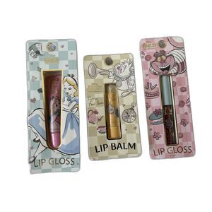 Disney Alice in Wonderland Lip Gloss & Lip Balm Set 3pc NEW